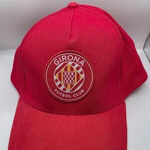 Girona Futbol Club Hat | Red Baseball Cap | Spanish Soccer Team Gear